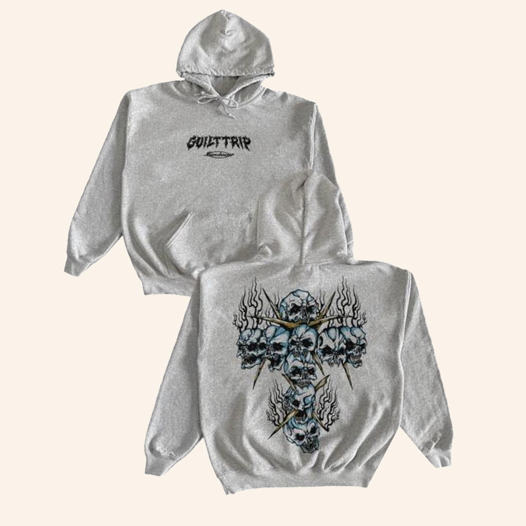 Mlvltd Merch Guilt Trip Skull Cross Hoodie Christmas Gifts For Father-1