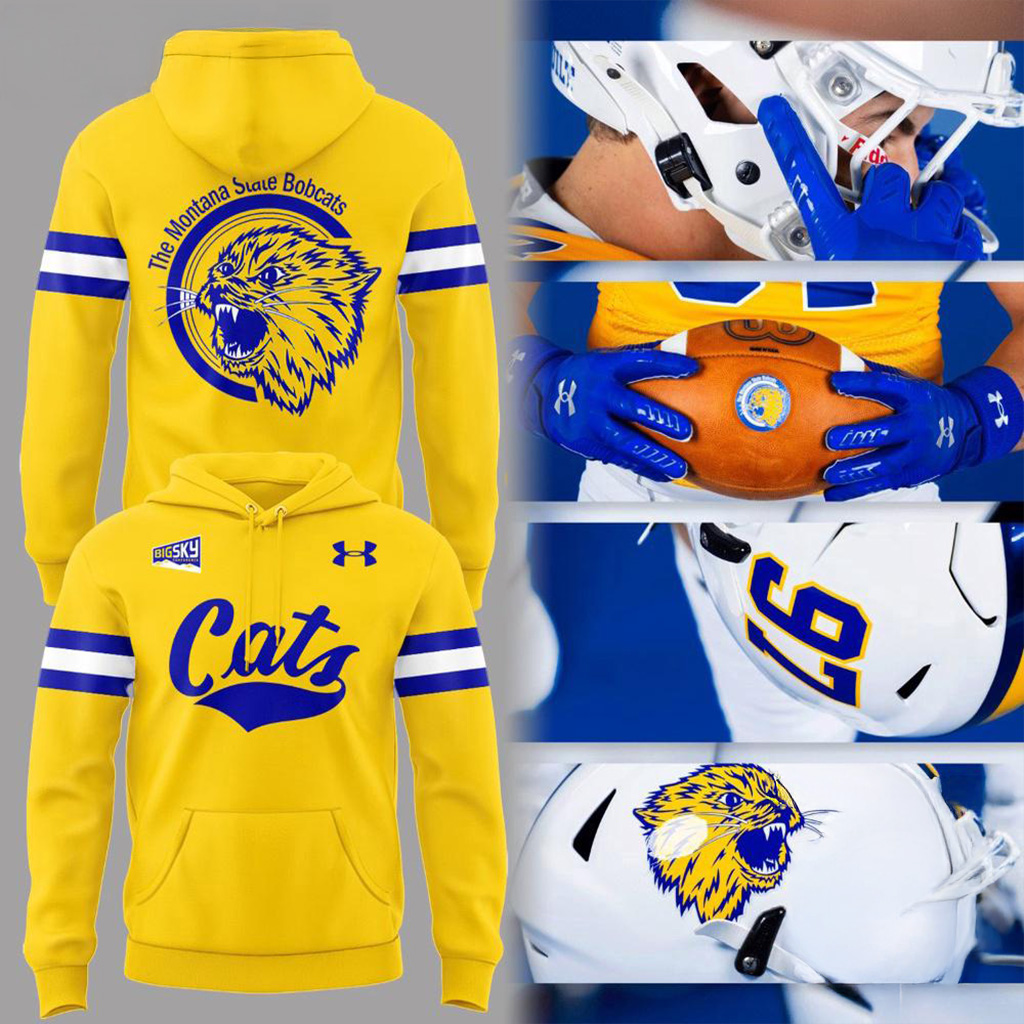 Montana State Bobcats Gold Rush 2025 Hoodie Bobcats Merch Gifts For Dudes-1
