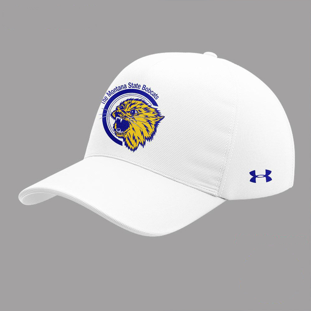 Montana State Bobcats Gold Rush 2025 White Hat Bobcats Merch Presents For Football Lovers-1