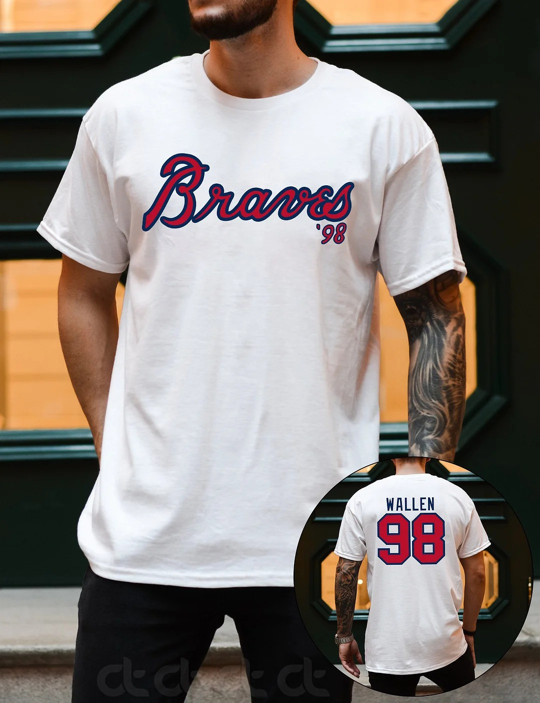 Morgan Wallen 98 Atlanta Braves T-Shirt Baseball Lovers Merch Gifts For Morgan Wallen Fans-1 Morgan Wallen 98 Atlanta Braves T-Shirt Baseball Lovers Merch Gifts For Morgan Wallen Fans-1