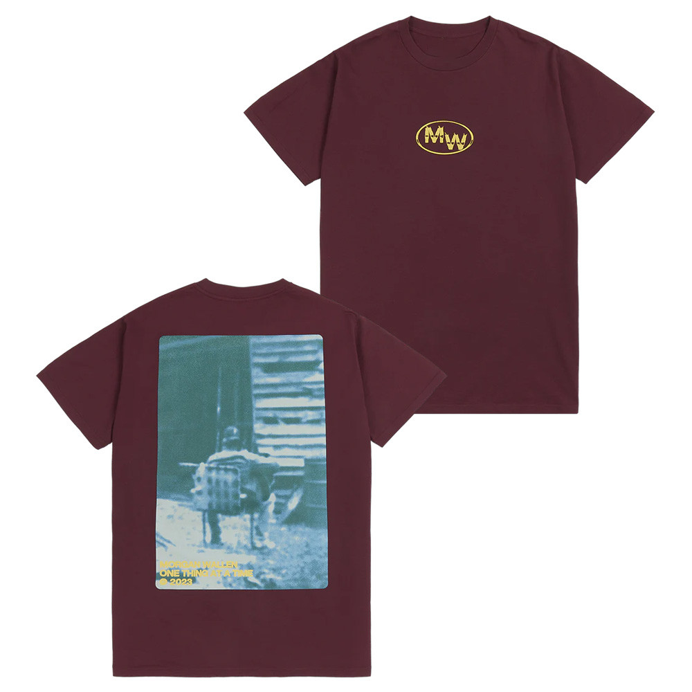 Morgan Wallen Tour 2025 Merch Shirt One Thing At A Time Burgundy T-Shirt Fan Gifts-1