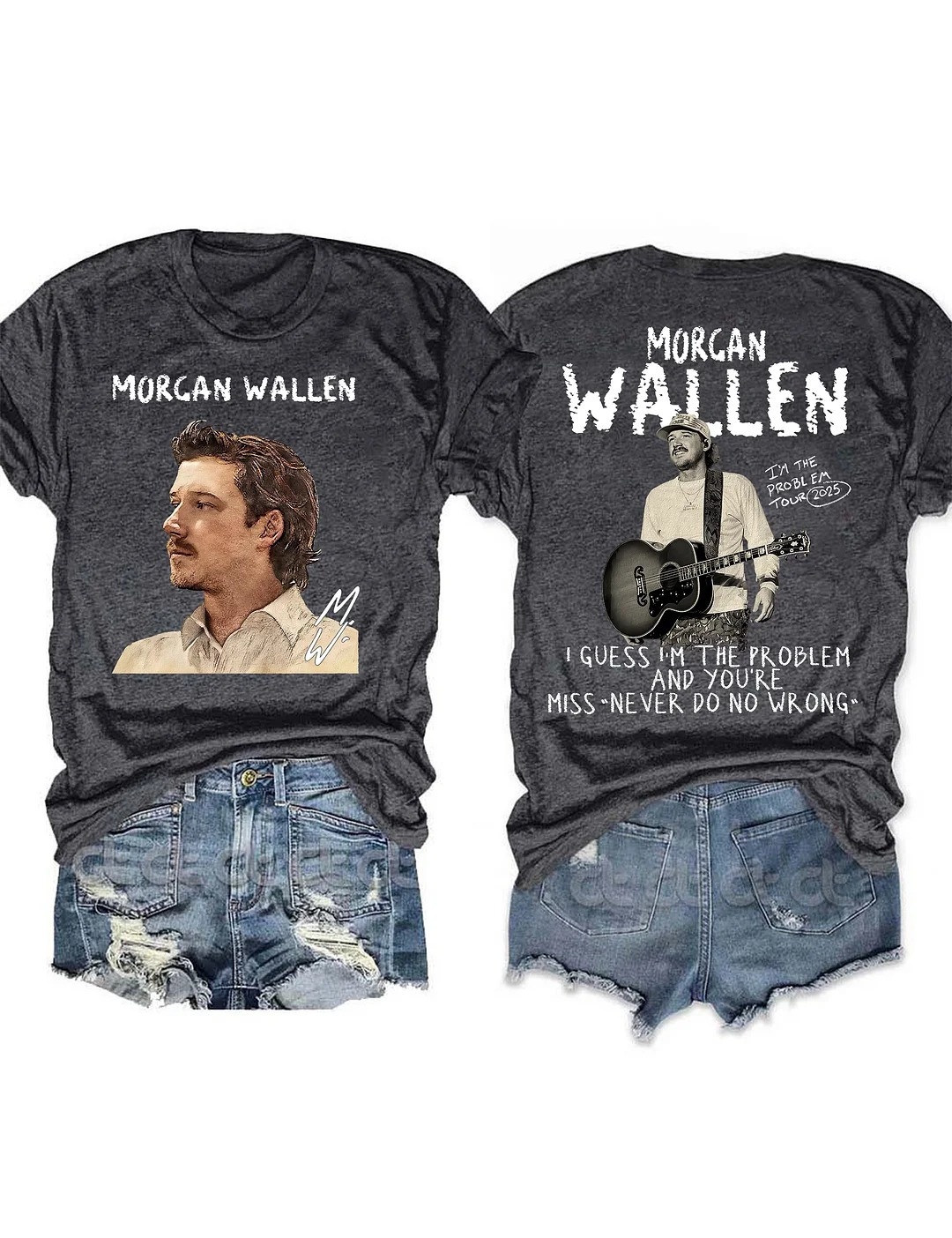 Morgan Wallen Tour Merch 2025 I'm The Problem Women's Shirt Gifts For Country Music Lovers-1