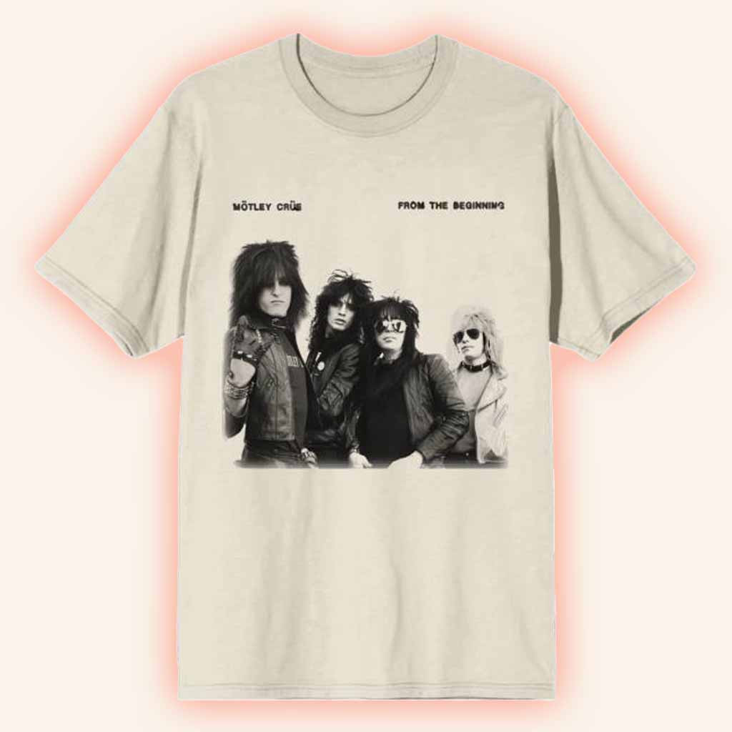 Motley Crue Merch From The Beginning Vintage T-Shirt Gifts For Band Fans-1 Motley Crue Merch From The Beginning Vintage T-Shirt Gifts For Band Fans-1