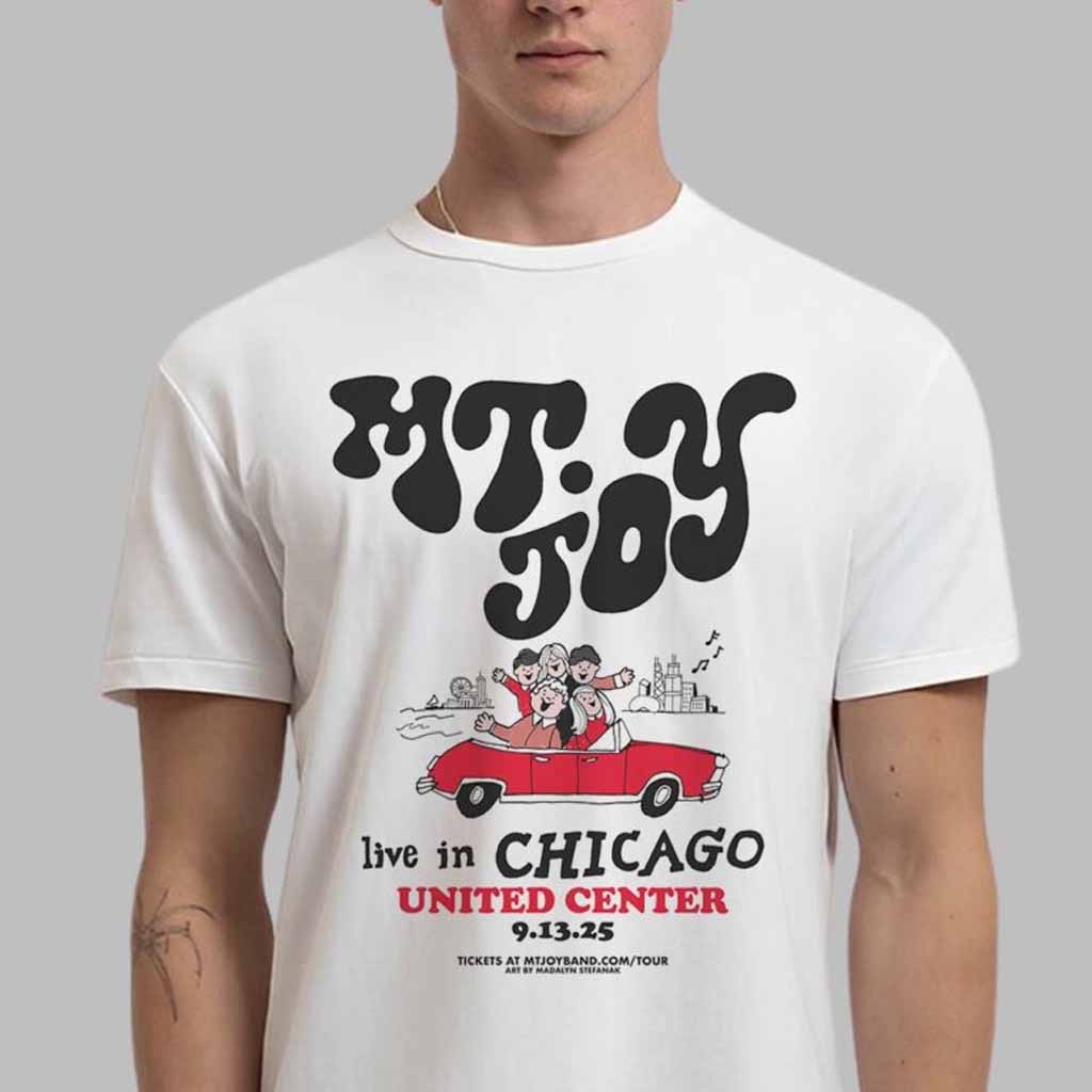 Mt Joy Poster For Show In Chicago Illinois At United Center On September 13 2025 T-Shirt Mt Joy Merch Fans Gift Ideas-1