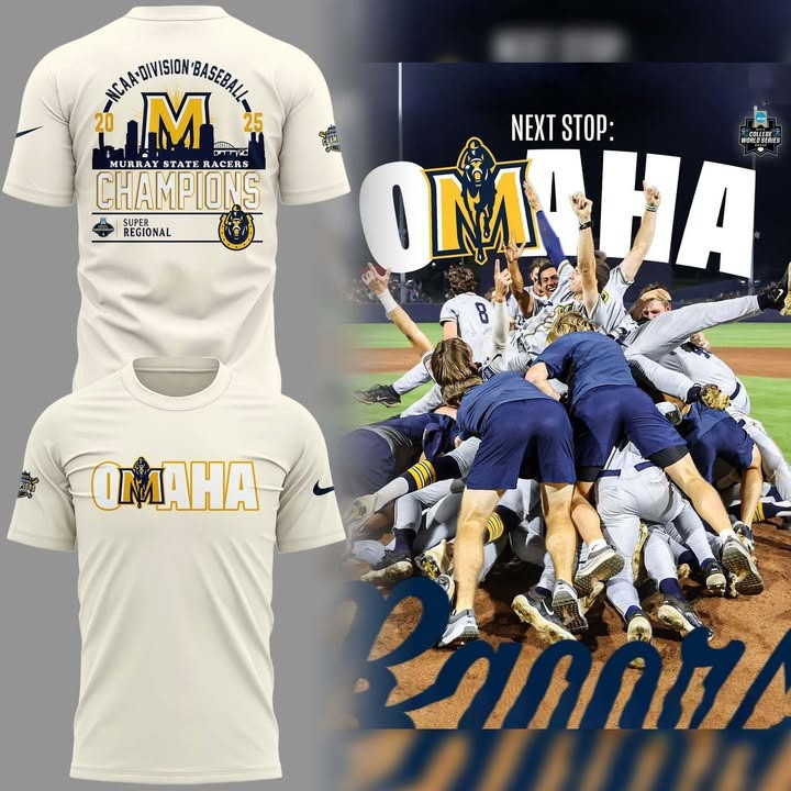 Murray State Racers 2025 Super Regional Champions Omaha T-Shirt Baseball Fan Merch-1