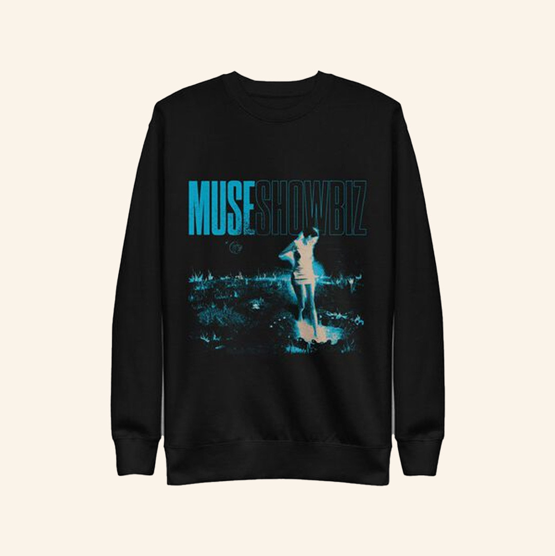 Muse Merch Showbiz Crewneck Sweatshirt Christmas Present Ideas For Dad-1 Muse Merch Showbiz Crewneck Sweatshirt Christmas Present Ideas For Dad-1