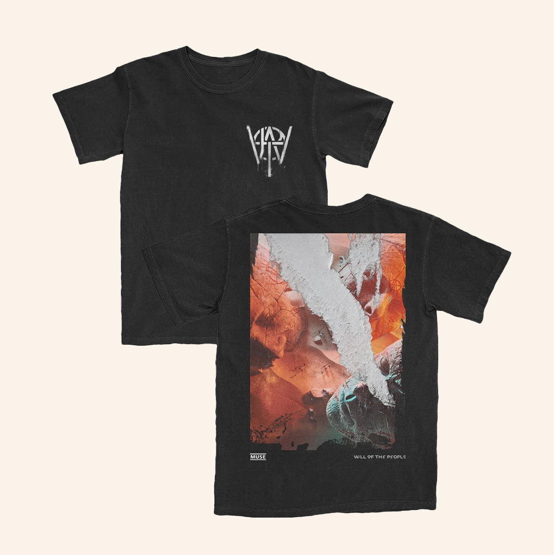 Muse Merch Will Of The People Cover Collage Black Shirt Christmas Present For Rock Lovers-1