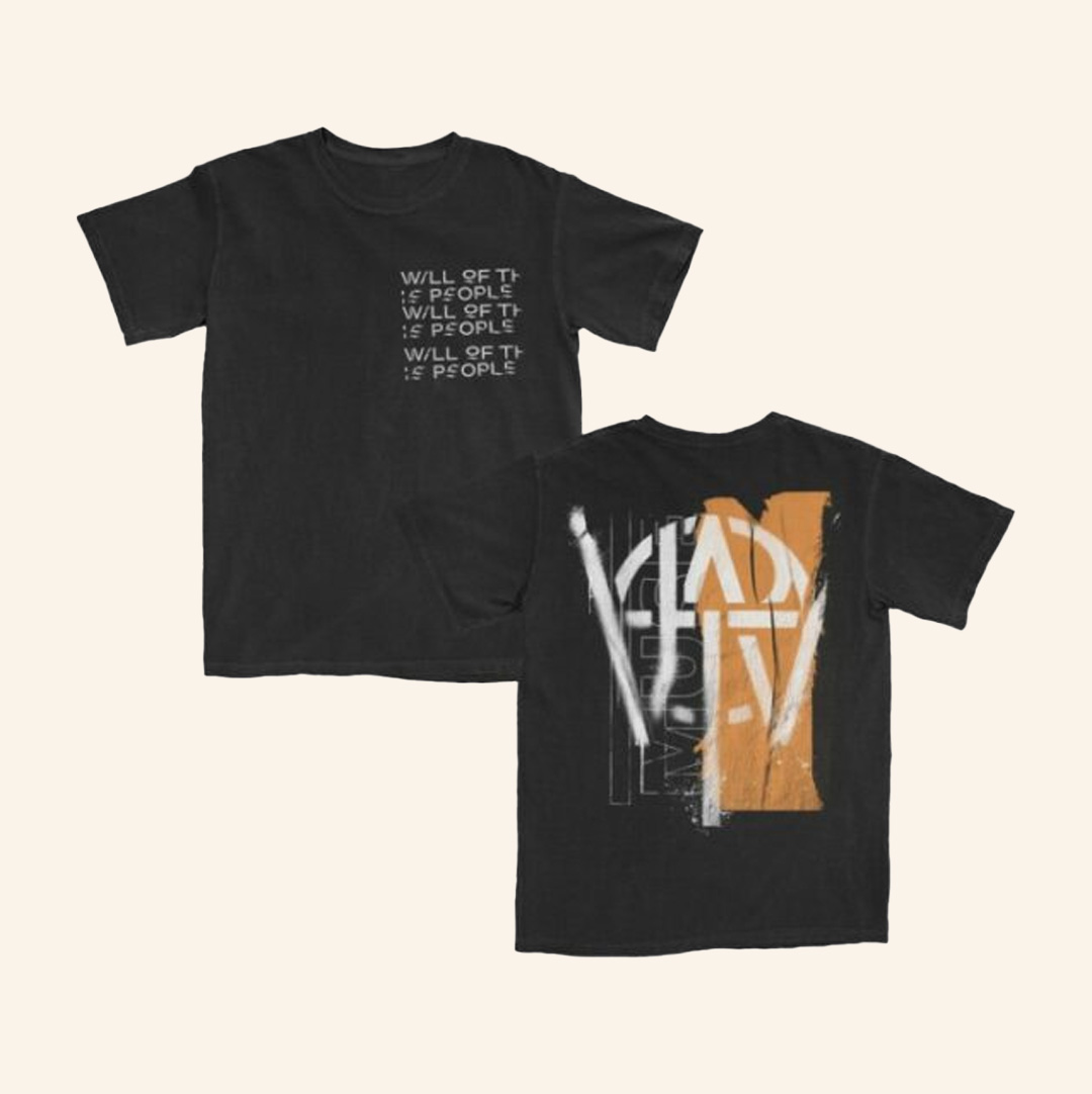 Muse Merch Will Of The People Orange Stencil Shirt Christmas Present For Rock Fan-1