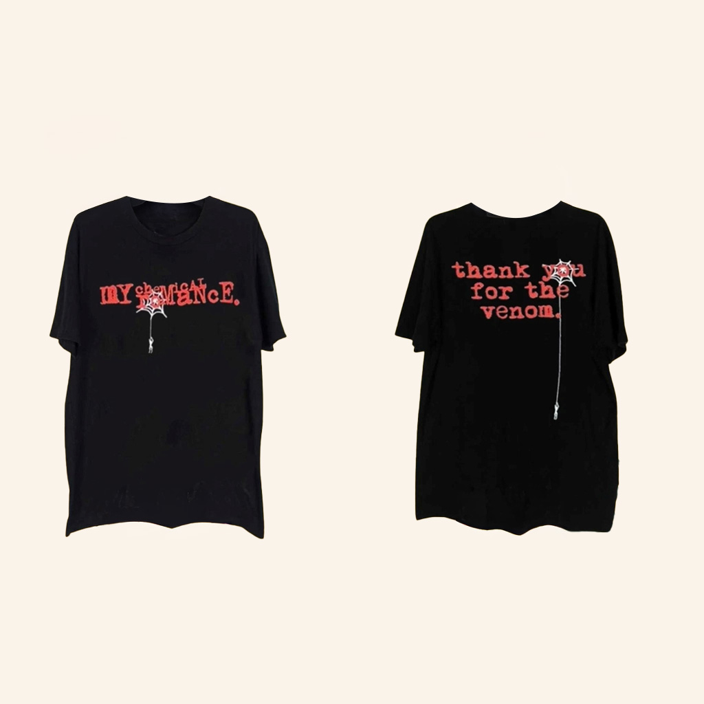 My Chemical Romance Merch Thank You For The Venom T-Shirt Gifts For Rock Music Lovers-1 My Chemical Romance Merch Thank You For The Venom T-Shirt Gifts For Rock Music Lovers-1