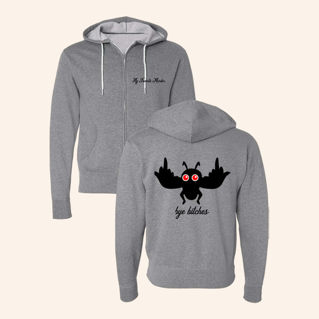 My Favorite Murder Merch Mothman Zip Hoodie Christmas Gift Ideas For Him-1