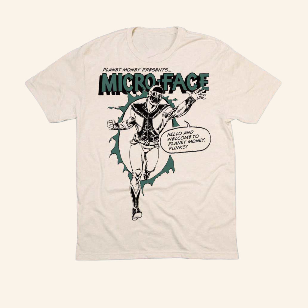 NPR Merch Planet Money Comic Micro Face T-Shirt Best Christmas Gifts For Him-1