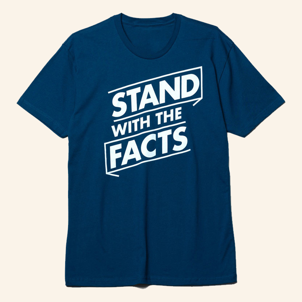NPR Merch Stand With The Facts T-Shirt Christmas Gift Ideas For Him-1
