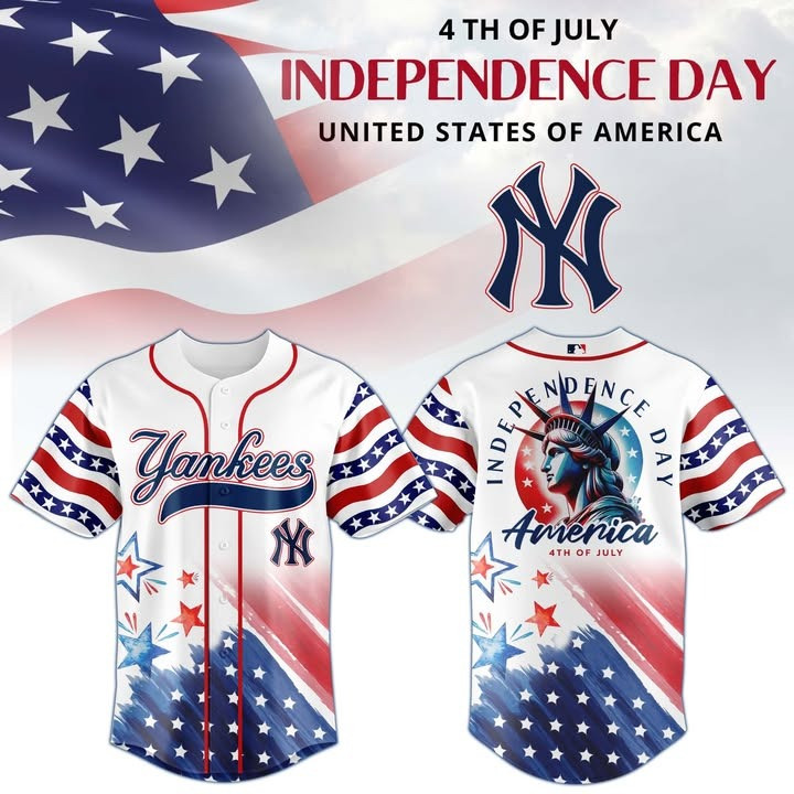 NY New York Yankees 4Th Of July Jersey MLB Merch Happy Independence Day Fan Patriotic Gifts-1 NY New York Yankees 4Th Of July Jersey MLB Merch Happy Independence Day Fan Patriotic Gifts-1