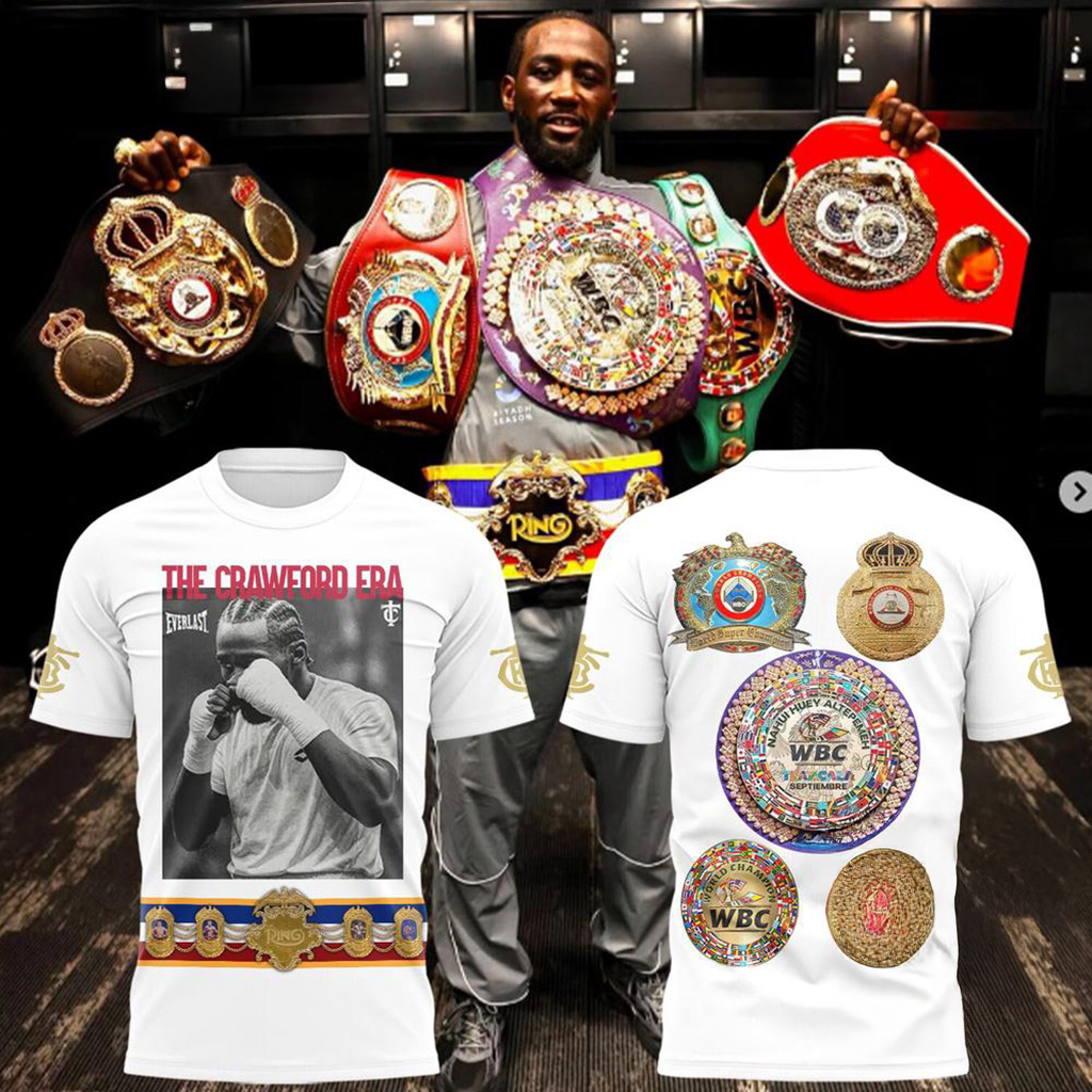 Nebraska Huskers Crawford Undisputed Champion All The Belts 2025 White Shirt Fan Merch-1 Nebraska Huskers Crawford Undisputed Champion All The Belts 2025 White Shirt Fan Merch-1