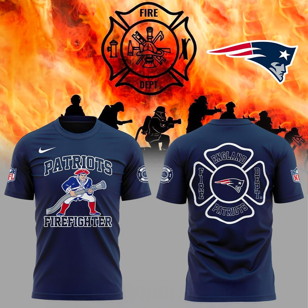 New England Patriots Firefighter Appreciation 2025 Shirt Patriots Merch Gift For Brother-1 New England Patriots Firefighter Appreciation 2025 Shirt Patriots Merch Gift For Brother-1