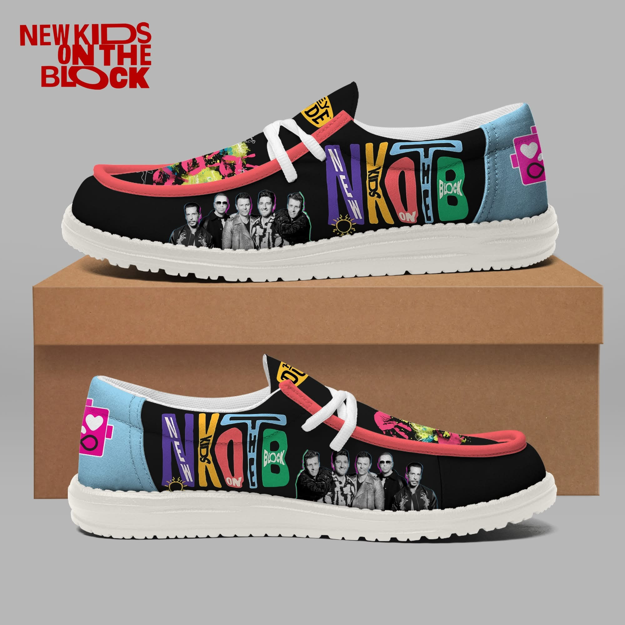 New Kids On The Block NKOTB Casual Shoes Sneakers Tour Merch Best Gifts For Fans-1 New Kids On The Block NKOTB Casual Shoes Sneakers Tour Merch Best Gifts For Fans-1