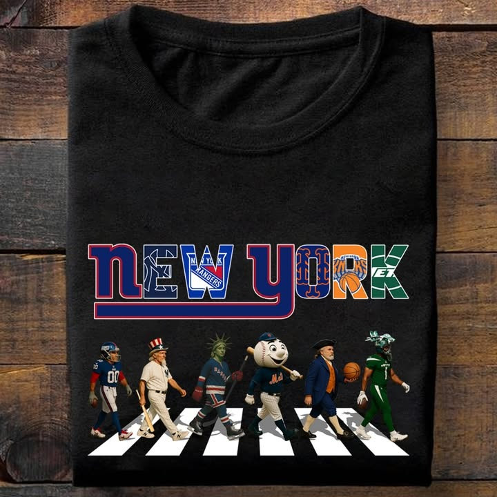 New York City Sport Teams Mascots Shirt Best Gifts For New York Sport Teams Lovers Fans-1 New York City Sport Teams Mascots Shirt Best Gifts For New York Sport Teams Lovers Fans-1