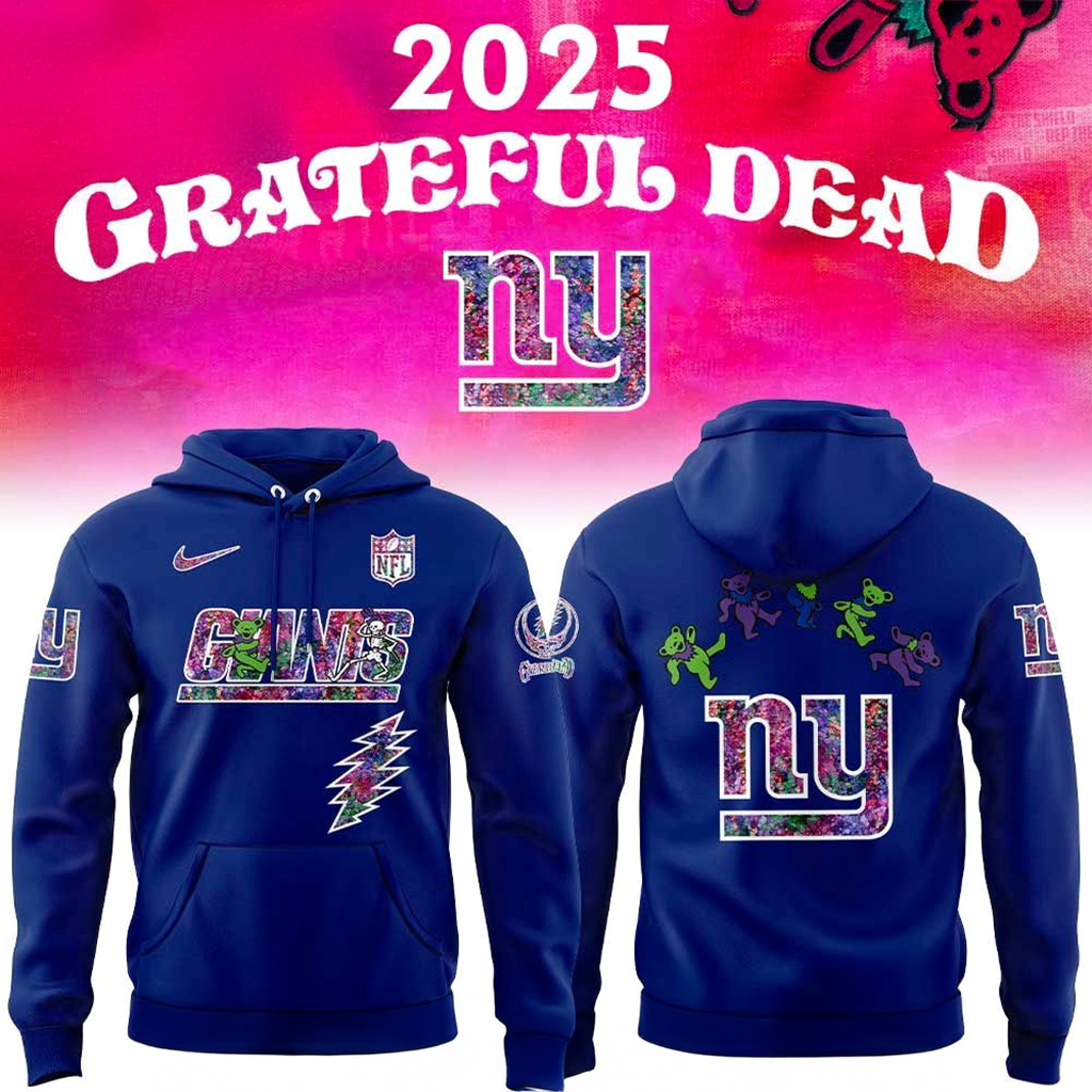 New York Giants Grateful Dead Night 2025 Hoodie Giants Merch Football Related Gifts-1