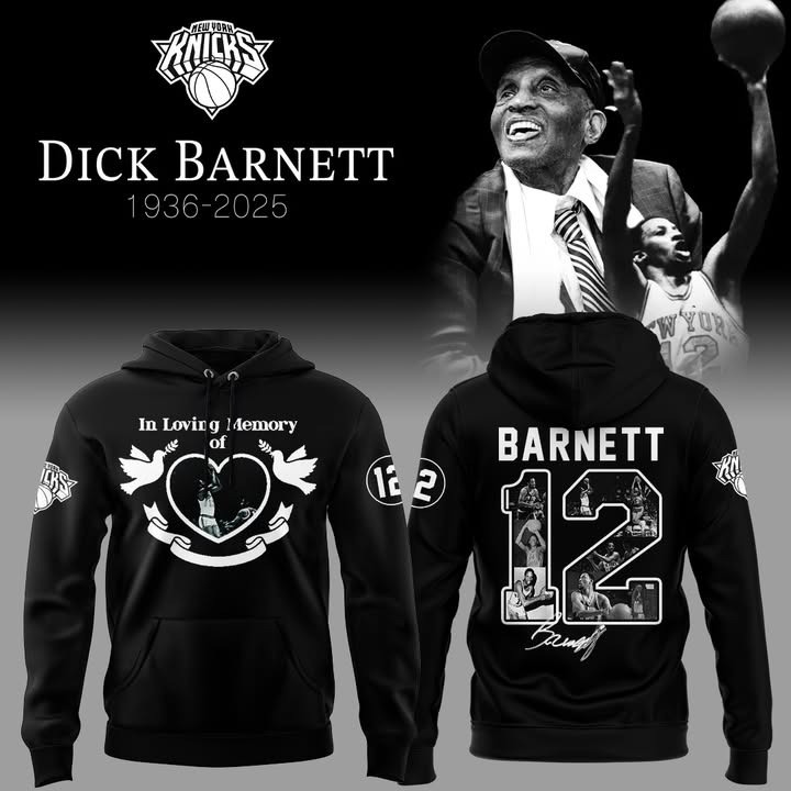 New York Knicks In Loving Memory Of Dick Barnett RIP Hoodie #12 Legends NY Knicks Fan Merch-1