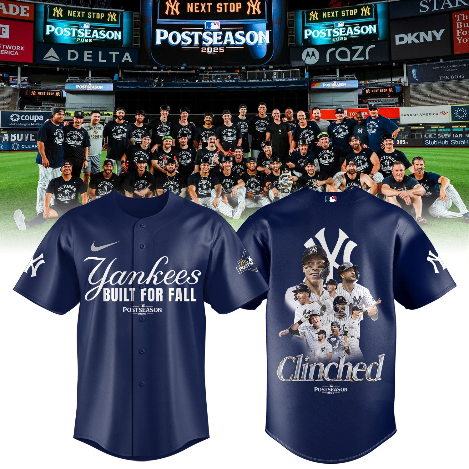 New York Yankees Postseason 2025 Jersey Yankees Built For Fall 20 25 Baseball Presents-1 New York Yankees Postseason 2025 Jersey Yankees Built For Fall 20 25 Baseball Presents-1