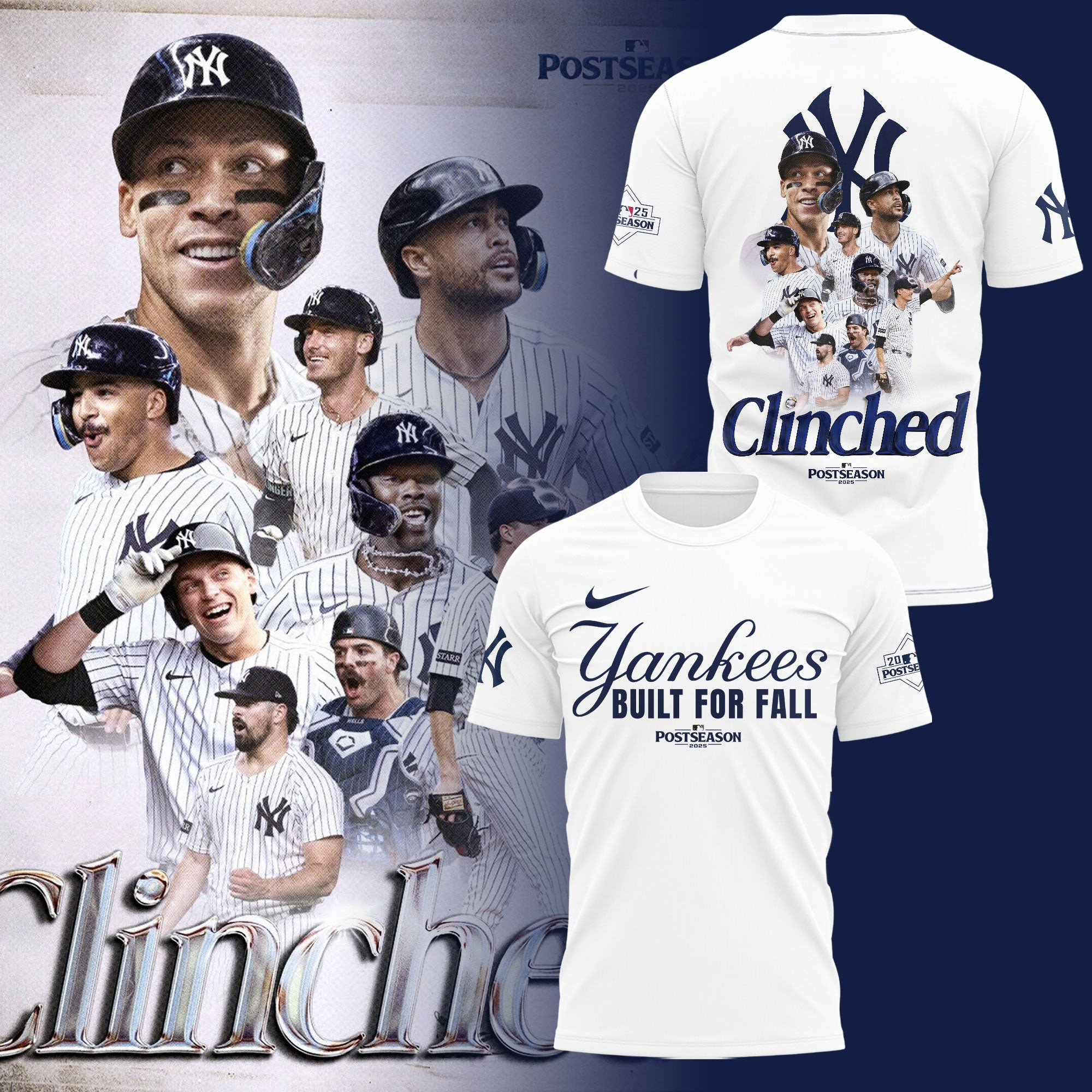 New York Yankees Postseason 2025 T-Shirt Yankees Built For Fall Best Baseball Team Idea Gifts-1 New York Yankees Postseason 2025 T-Shirt Yankees Built For Fall Best Baseball Team Idea Gifts-1