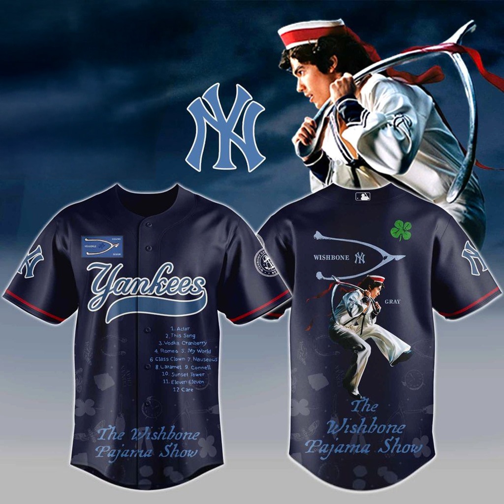 New York Yankees X Conan Gray Wishbone Dreams Jersey Yankees Merch Gifts For Baseball Fans-1