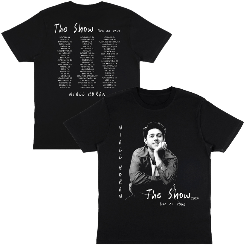 Niall Horan Merch Niall Horan The Show Photo Dates Black T-Shirt Dad Fathers Day Gifts-1 Niall Horan Merch Niall Horan The Show Photo Dates Black T-Shirt Dad Fathers Day Gifts-1