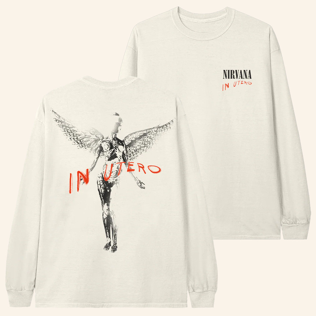 Nirvana Merch In Utero Long Sleeve Shirt Best Christmas Gifts For Men-1 Nirvana Merch In Utero Long Sleeve Shirt Best Christmas Gifts For Men-1