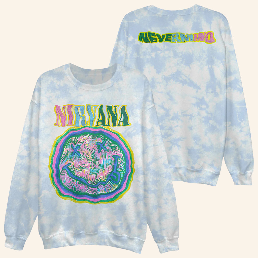 Nirvana Merch Nevermind Sweatshirt Best Christmas Gifts For Boyfriend-1 Nirvana Merch Nevermind Sweatshirt Best Christmas Gifts For Boyfriend-1