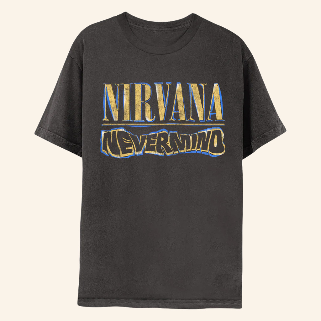 Nirvana Merch Rough Sketch Nevermind T-Shirt Christmas Ideas For Husband-1
