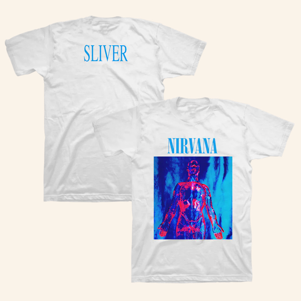 Nirvana Merch Sliver White T-Shirt Christmas Present Ideas For Brother-1 Nirvana Merch Sliver White T-Shirt Christmas Present Ideas For Brother-1