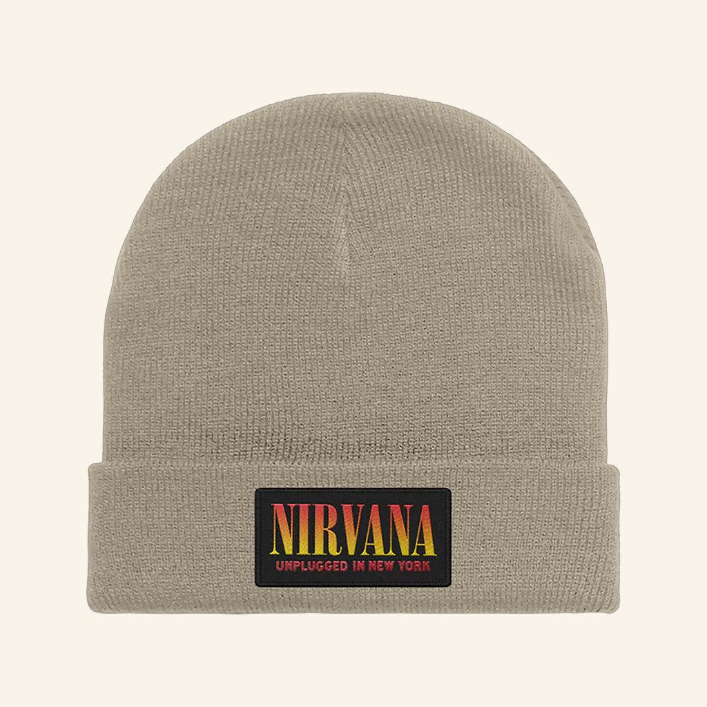 Nirvana Merch Unplugged In New York Beanie Christmas Present For Dad-1 Nirvana Merch Unplugged In New York Beanie Christmas Present For Dad-1