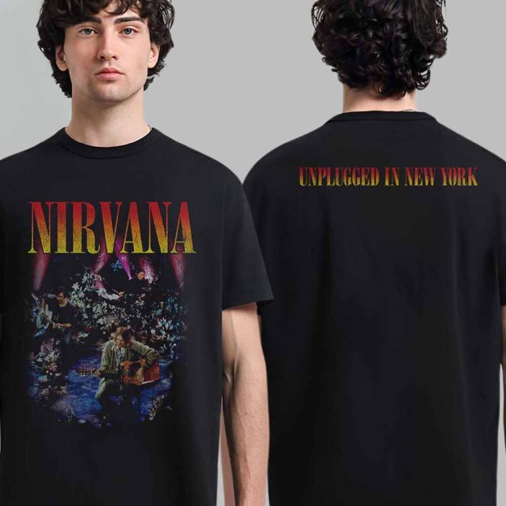 Nirvana Unplugged in New York 30th Anniversary T-Shirt Fan Merch Gifts For Boyfriend-1