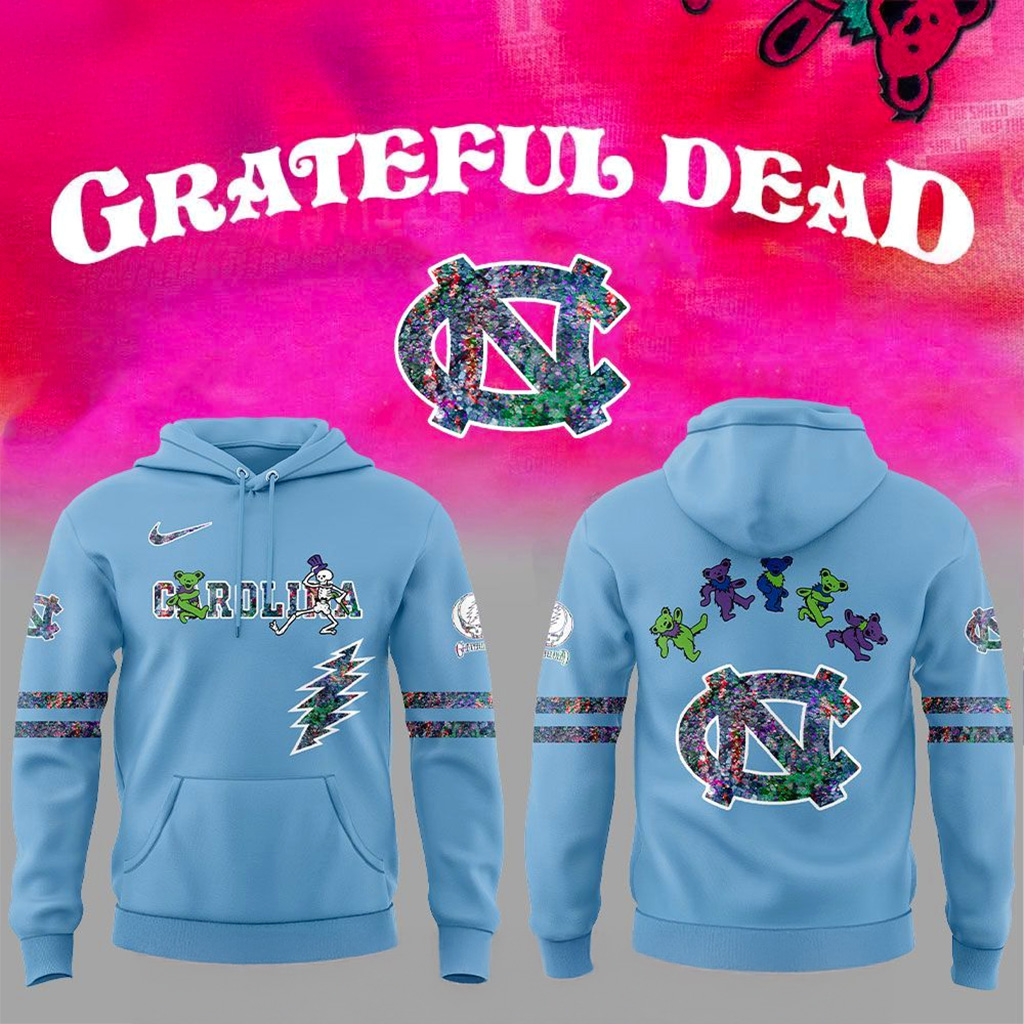 North Carolina Tar Heels Grateful Dead Night 2025 Hoodie Fan Merch Gifts For Brother-1