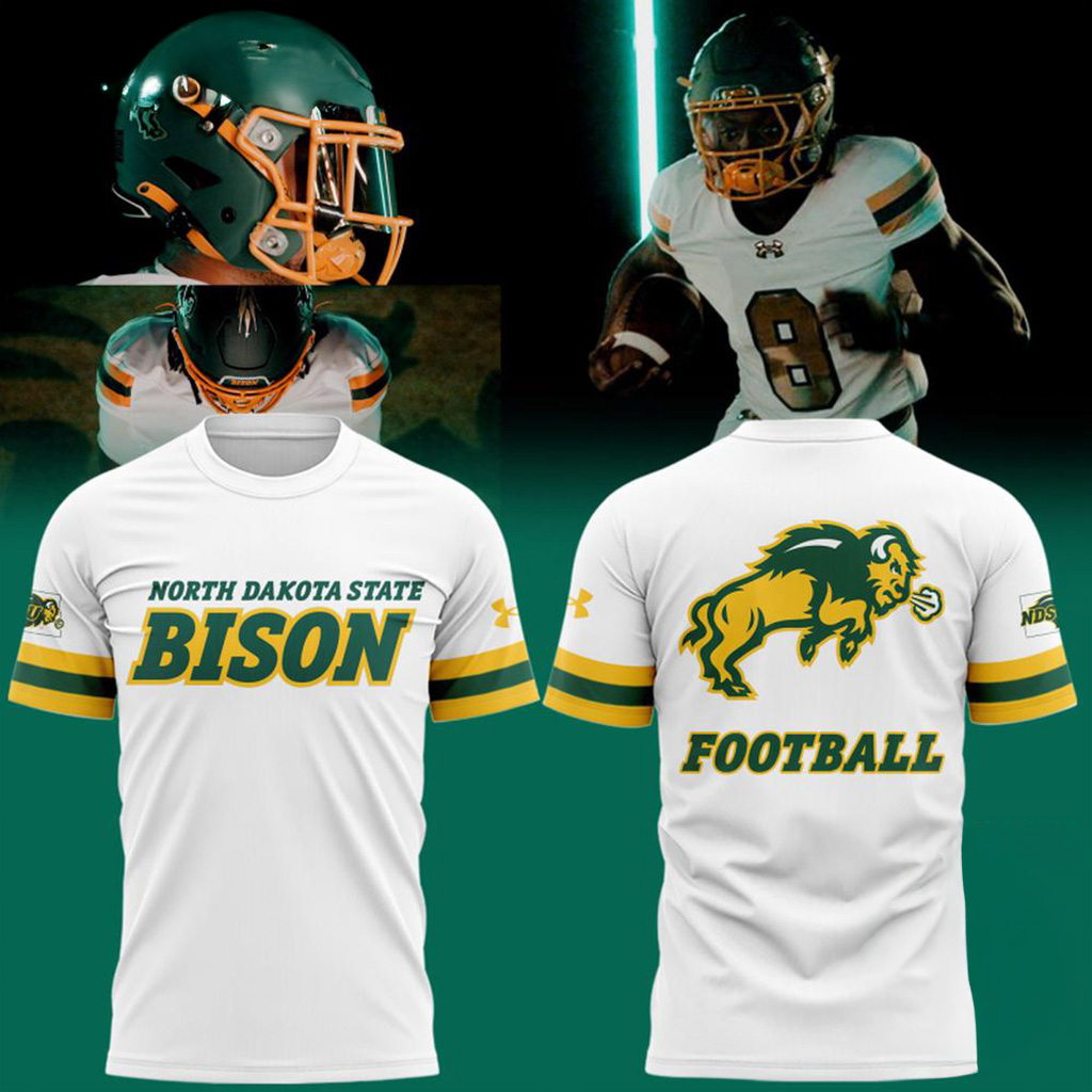 North Dakota State Bison Football 2025 New Uniform T-Shirt Presents For Football Fans-1 North Dakota State Bison Football 2025 New Uniform T-Shirt Presents For Football Fans-1