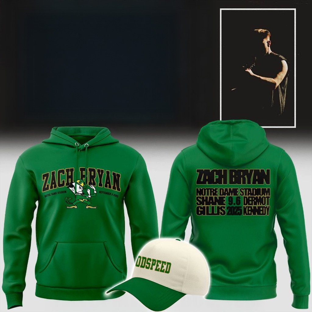 Notre Dame Fighting Irish X Zach Bryan 2025 Hoodie Fan Merch Football Related Gifts-1