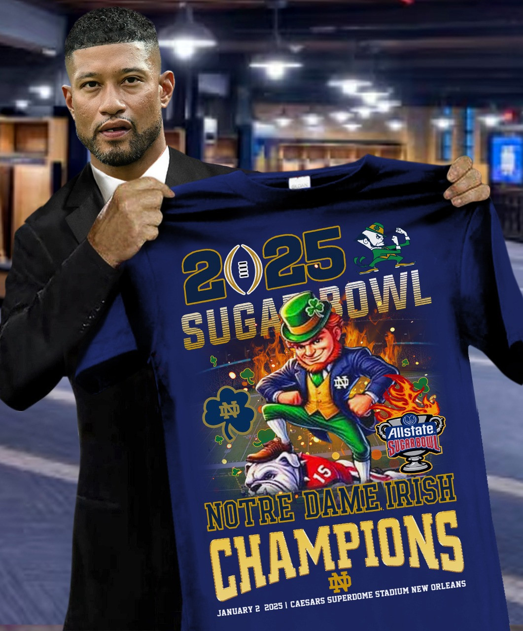 Notre Dame Irish Champions Shirt 2025 Sugar Bowl Notre Dame Championship T-Shirts Notre Dame Irish Champions Shirt 2025 Sugar Bowl Notre Dame Championship T-Shirts