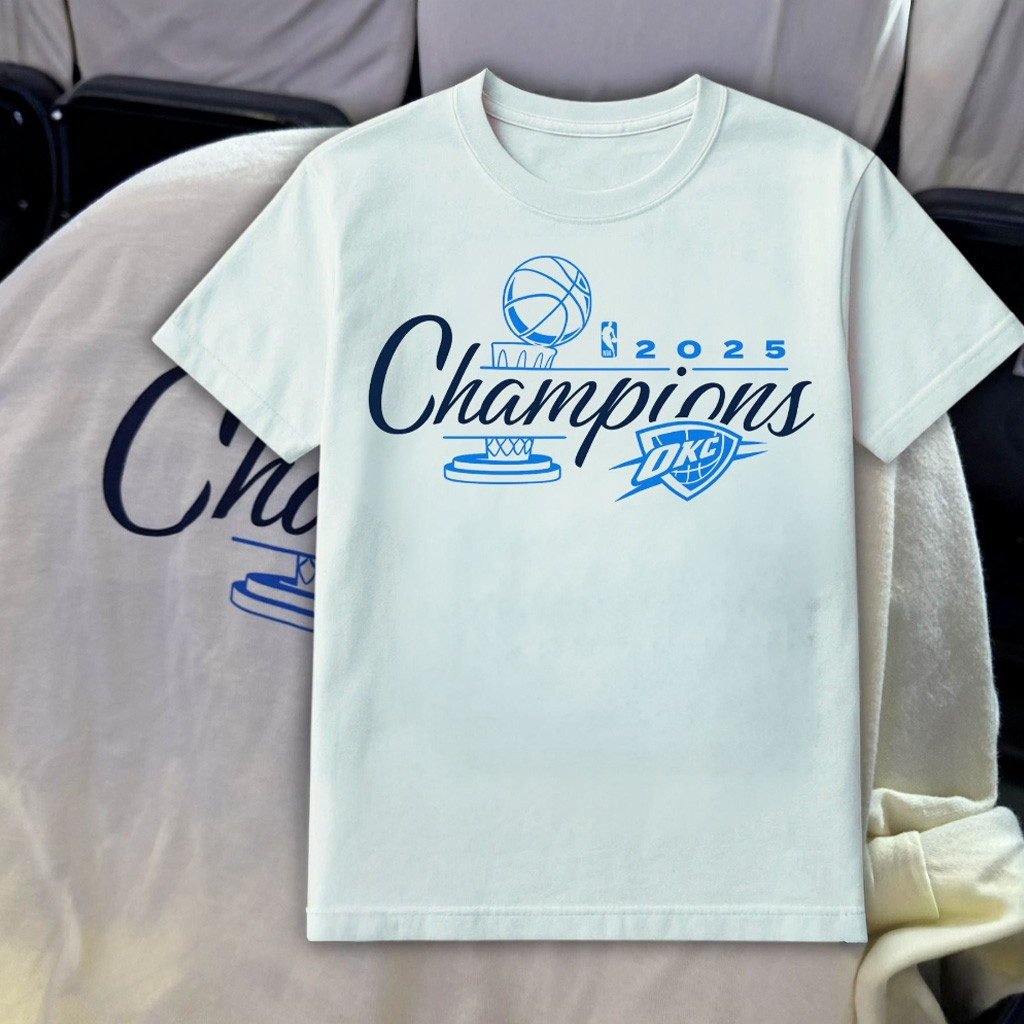 OKC Thunder 2025 Champions T-Shirt OKC Merch Presents For Basketball Fans-1