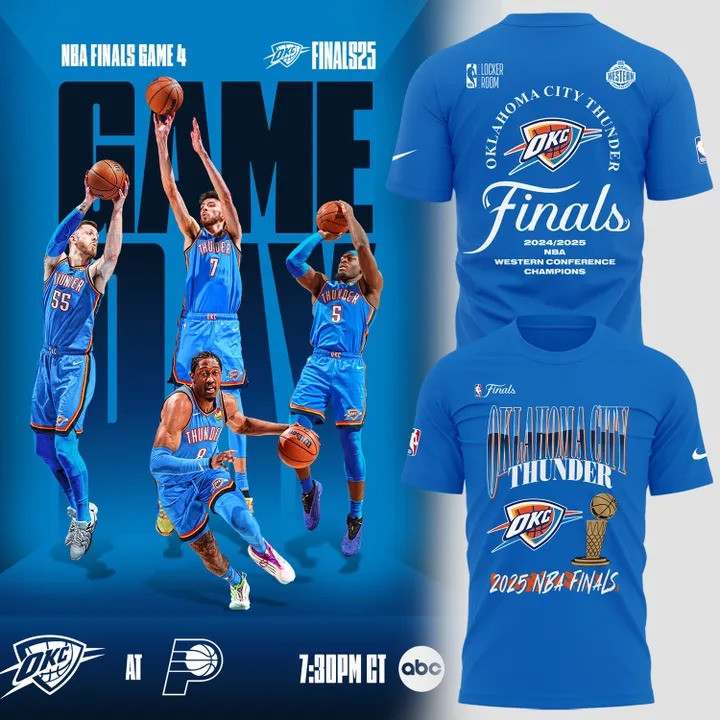 OKC Thunder Western Conference Champions 2025 Shirt Blue NBA Final Apparel Cool Gifts-1 OKC Thunder Western Conference Champions 2025 Shirt Blue NBA Final Apparel Cool Gifts-1