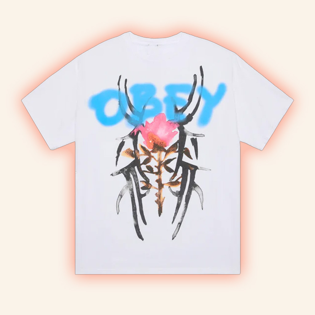 Obey Clothing Merch Rose Tribal Vintage T-Shirt Gifts For Besties-1