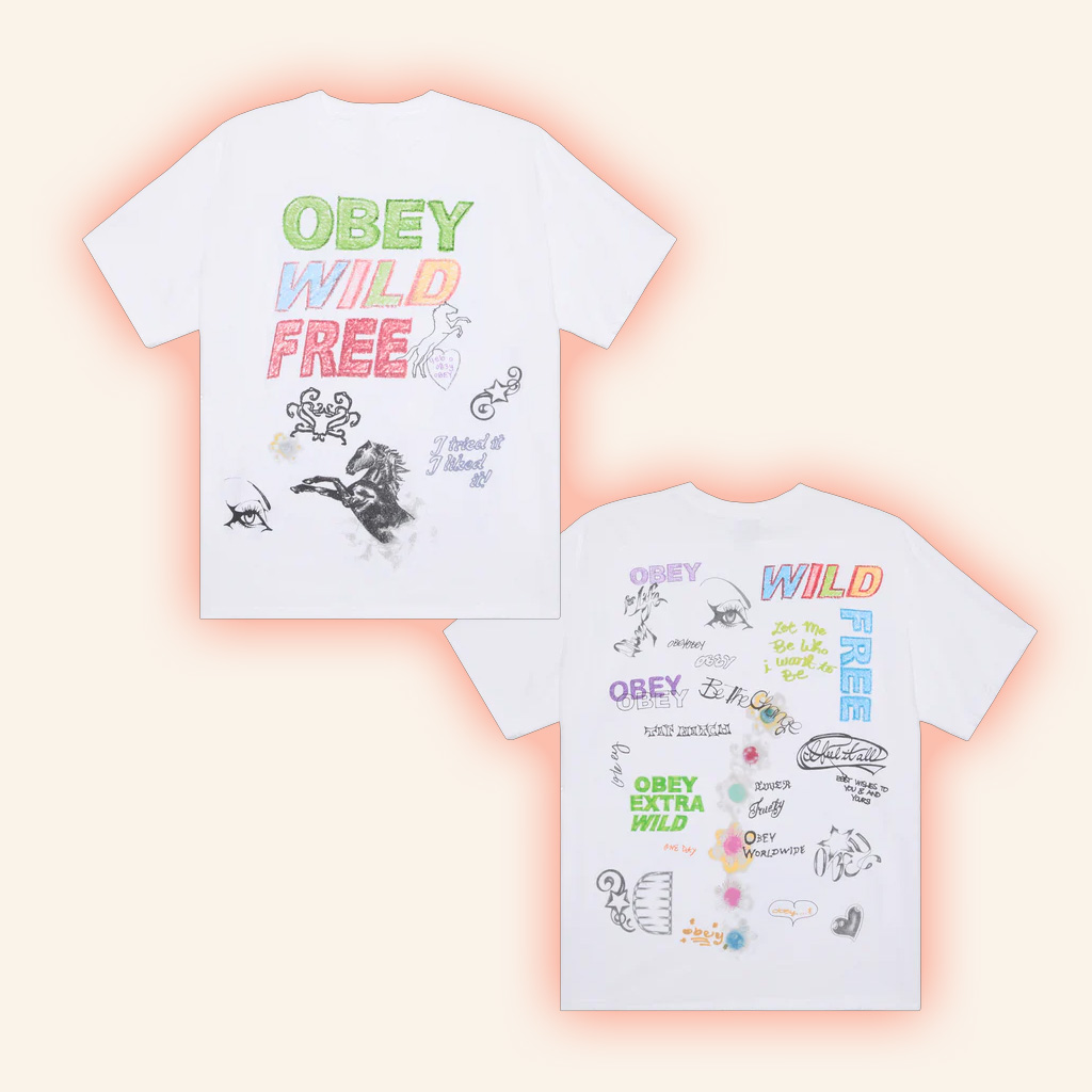 Obey Clothing Merch Wild Free Vintage T-Shirt Birthday Ideas For Friends-1