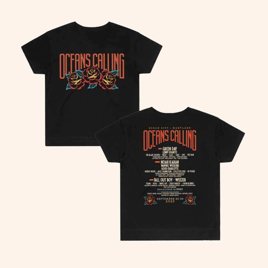 Oceans Calling Festival Merch Rose Lineup T-Shirt Best Christmas Gifts For Wife-1