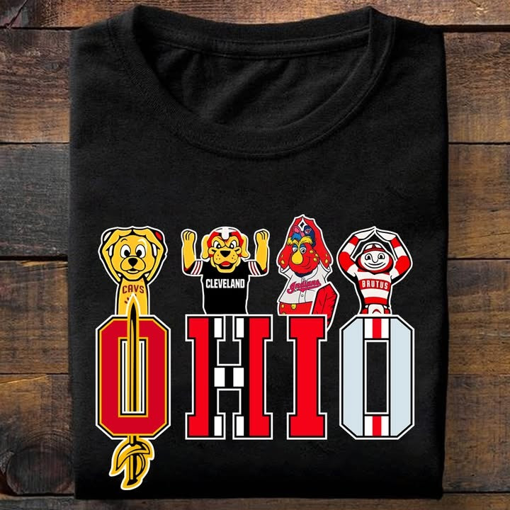 Ohio City Sport Teams Mascots Shirt Best Gifts For Ohio Sport Teams Lovers Fans-1 Ohio City Sport Teams Mascots Shirt Best Gifts For Ohio Sport Teams Lovers Fans-1