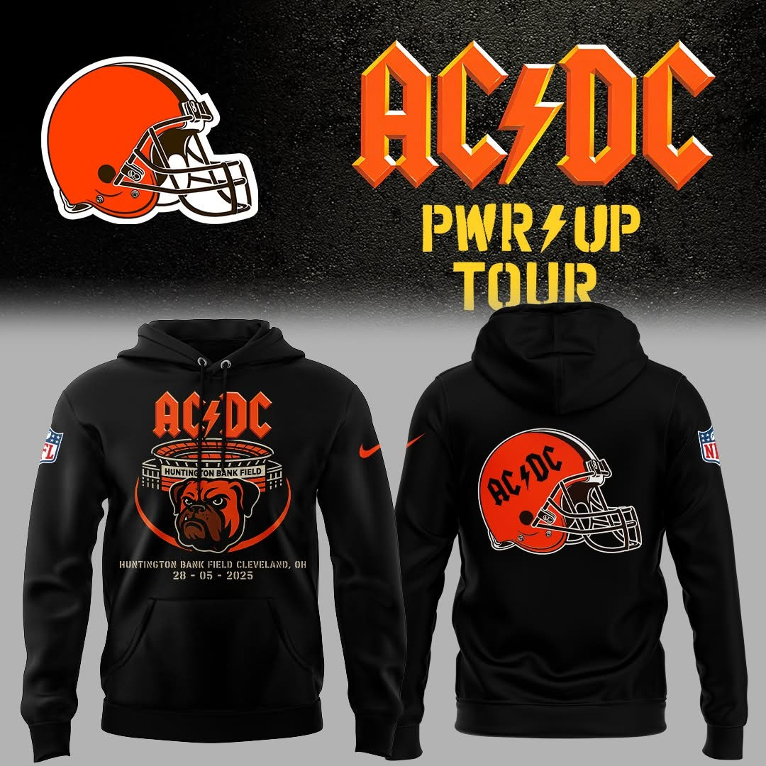 Ohio State AC'DC Power PWR Up Tour 2025 Hoodie Huntington Bank Field OH 2025 Fan Merch-1 Ohio State AC'DC Power PWR Up Tour 2025 Hoodie Huntington Bank Field OH 2025 Fan Merch-1
