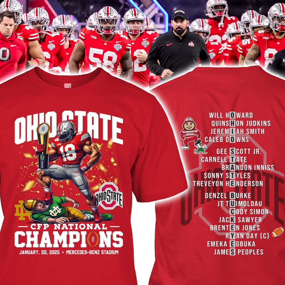 Ohio State Buckeyes CFP 2025 Champions Shirt Ohio State Buckeyes Championship Apparel Gift-1