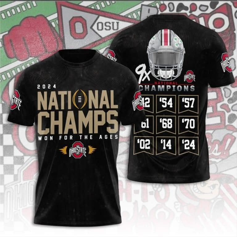 Ohio State Buckeyes National Champions Shirt 2025 Won For The Ages T-Shirt Merch-1 Ohio State Buckeyes National Champions Shirt 2025 Won For The Ages T-Shirt Merch-1