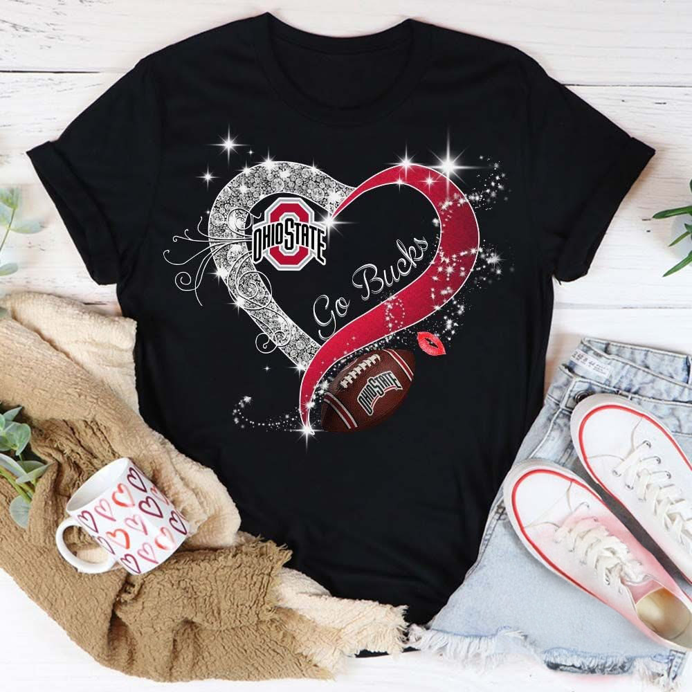 Ohio State Football Buckeyes Go Bucks Shirt Womens Gifts For Buckeyes Fans-1