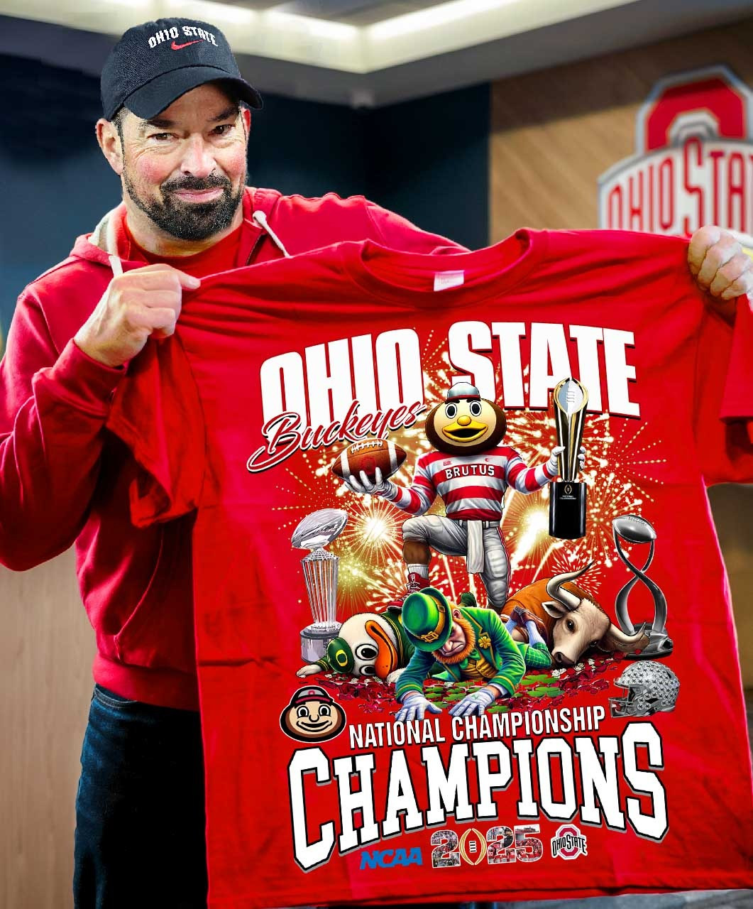 Ohio State National Champions Shirt 2025 Ohio State Buckeyes Championship T-Shirt Merch-1
