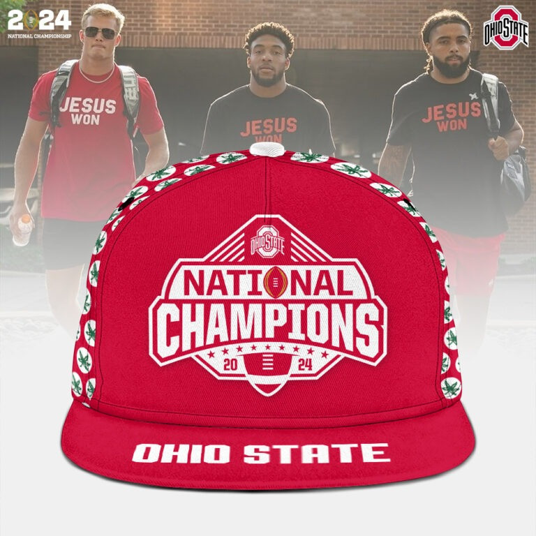 Ohio State National Champions Snapback Hat Hoodie Ohio State Buckeyes Championship Merch-1