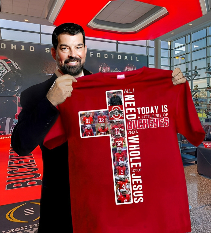 Ohio State Shirt All I Need Today Is A Little Of Buckeyes And A Whole Of Jesus Fan Gifts Ohio State Shirt All I Need Today Is A Little Of Buckeyes And A Whole Of Jesus Fan Gifts